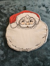 Vtg 1994 Loomco Christmas Decor Santa Foam Pot Holder / Wall Hanging  picture