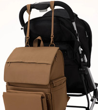 BÉIS Ultimate Diaper Backpack Camel Baby Bag Changing Station NWT picture