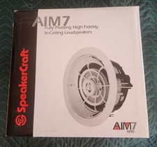 SpeakerCraft AIM7 Two Fully Pivoting High Fidelity In-Ceiling Loudspeakers - New picture