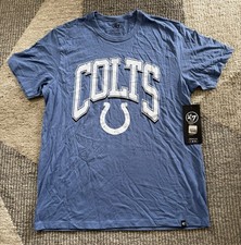 Men’s ‘47 Brand Indianapolis Colts Cadet Blue T Shirt Sz Large NWT picture