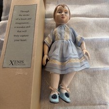 Xenis Canadian Made Jointed Wood Doll 12