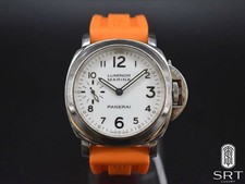 Panerai Luminor Marina White 44mm PAM00113 Men's Rubber Strap Watch MSRP $6,300 picture