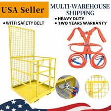 45x43inch Forklift Cage Work Platform Safety Cage Steel Construction Lift Basket picture