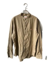 DANTON                    BAND COLLAR SHIRT L/S Shirt brown DT-B0291 picture
