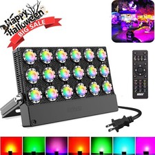 SANSI 100W RGB LED Flood Light Outdoor IP66 Landscape Stage Garden Lamp Remote picture
