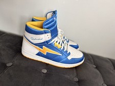 OMI Air Reloaded Blue and Gold Men Size 14 Lighting Bolt Shoes No soles picture