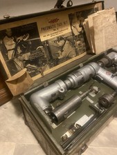 1950's Vintage Aro Equipment Pneumatic Drill Grinder With Lock & Key & Paperwork picture