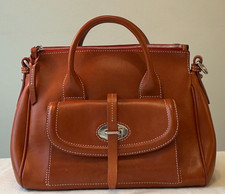 Dooney & Bourke Florentine Toscana Large Front Pocket Satchel Ginger Leather picture