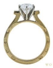 GIA 1.17 CT Natural Diamond Ring – E Color FL Flawless – Triple Excellent Round picture