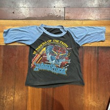 VTG 80s Judas Priest Defenders of The Faith Tour Shirt Rock Metal picture
