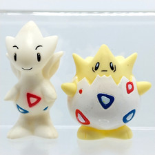 Togepi & Togetic Pokemon Monster Kids Finger Puppet Figure BANDAI 1998, 2001 picture