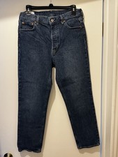 Gap Women's Cheeky Straight High Rise Blue Jeans Size 30/10 Regular Button Fly picture