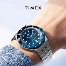 TIMEX Watch Automatic Men's Luxury Leisure Multifunction Stainless Steel Strip picture
