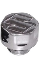 Chrome Suzuki S Logo Engraved Hex Oil Cap Fill Plug All Models GSXR Hayabusa USA picture