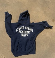 VTG 80s/90s Champion Reverse Weave Coast Guard Academy NAPS Hoodie USA L Rare picture