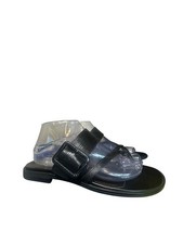 Vionic Julep Sandals Shoes Womens Size 9.5 Black Leather Strappy Orthotic Boho picture