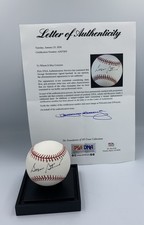George Steinbrenner PSA LOA & JSA Autograph OAL Signed Baseball New York Yankees picture