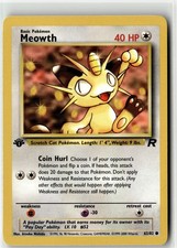 Meowth Common Team Rocket 62/82 1st Edition NM picture