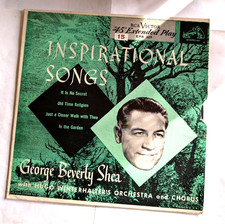 vintage Inspirational Songs George Beverly Shea RCA VICTOR picture sleeve  picture