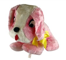 Superior Toy Novelty Pink White Plush Puppy Dog Carnival Fair Prize Bow 18