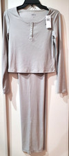 Gap GapBody Women's Long-SL Rib Lounge Set or  Top / Bottoms- Grey MSRP $95 picture