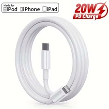 Bulk Lot 20W PD USB C Fast Charger Cable Type C Cord For i Phone 14 13 12 11 X 8 picture