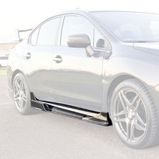 Fits 15-21 Subaru WRX STi 4dr VR-II Style Side Skirts w/ Side Air Shrouds (ABS) picture