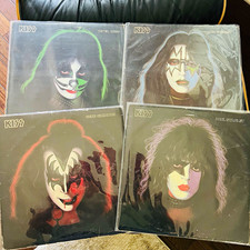 KISS ‘78 Solo Albums COMPLETE 4 LP SET Posters Inner Sleeves Ace Gene Paul Peter picture