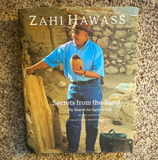 Zahi Hawass SECRETS FROM THE SAND Hardcover - signed - Egypt Archaeology picture