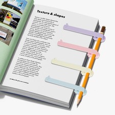 Silicone Automatic Bookmarks, Book Marks Clip Gifts for Reading Women, Men, Kids picture