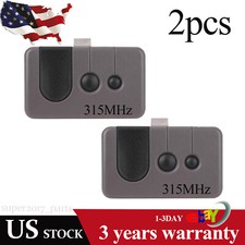 2 x For Sears Craftsman Button Garage Door Opener Remote Control 315mhz NEW picture