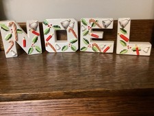 Vintage Tilso NOEL Candle Holders Great Paint picture