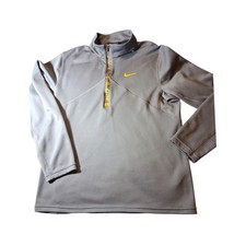 Nike Livestrong Dri-FIT Mens Gray Quarter Zip Pullover Running Shirt Large picture