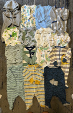 Baby Boy Newborn Sleeper LOT picture