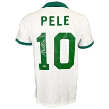 Pele autographed signed jersey World Cup Brazilian national team Beckett picture
