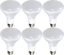 Satco S9634 11.5 Watt LED BR40 Dimmable Light Bulbs - 2700K - 120 Volt (6 pack) picture