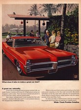 1967 Pontiac Catalina Print Ad Golf Carts Palm Trees picture