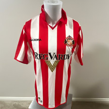 Diadora Sunderland AFC Red/White Striped Soccer Jersey Shirt Official Size S picture