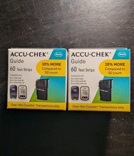 120 Accu-Chek Guide Test Strips (2 Boxes of 60ct) - Exp 9/2027+ picture