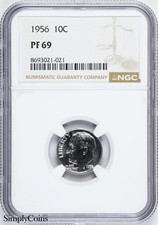 1956 Roosevelt Dime NGC PF69 PROOF Silver MQ picture