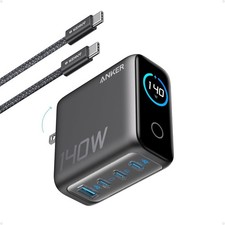 Anker |Laptop Charger, 140W Max 4-Port GaN USB C Charger Block with Smart picture
