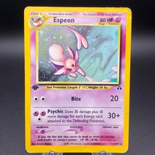 Pokemon Espeon 1/75 - 1st Edition Holo Rare 2001 Neo Discovery HP picture
