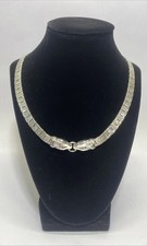 RARE Vintage Milor Italy .950 Fine Silver Riccio Double Panther Motif  Necklace picture