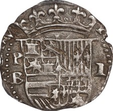 BOLIVIA 1578-1595 AD Colonial Real Spanish Pirate Cob SILVER Spain Coin, PCGS XF picture