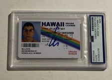 McLovin Fake ID Superbad Signed Auto PSA/DNA Slabbed Christopher Mintz-Plasse picture