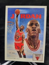 1991-92 UD Collectors Choice   MICHAEL JORDAN #75   ART BY ALAN STUDT picture