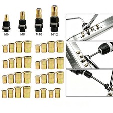 40 PCS Manual Rivet Nut Gun Kit For M6- M12 Threaded Insert Tool Automotive DIY picture