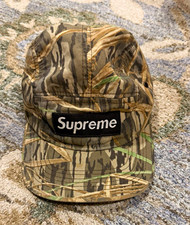 “Rare”  Vintage Supreme Men’s Camp Cap Hat Shadow Grass Camo Adjustable picture