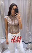 H&M Edition Lace corset top NWT 2026 S picture