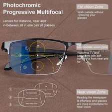 German Intelligent Color Progressive Auto Focus Reading Glasses See More Clearly picture